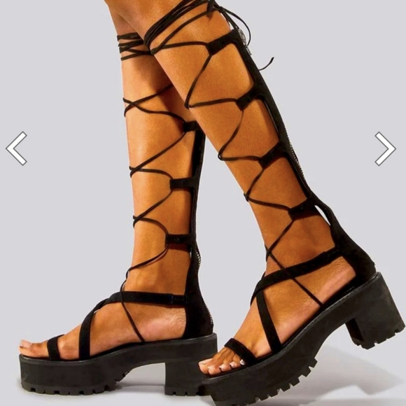 Widow from Dolls Kill Among the Vines Gladiator Sandals - Picture 3 of 12